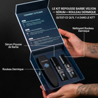 Kit Repousse Barbe VELYON — Sérum + Rouleau Dermique