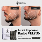 Kit Repousse Barbe VELYON — Sérum + Rouleau Dermique